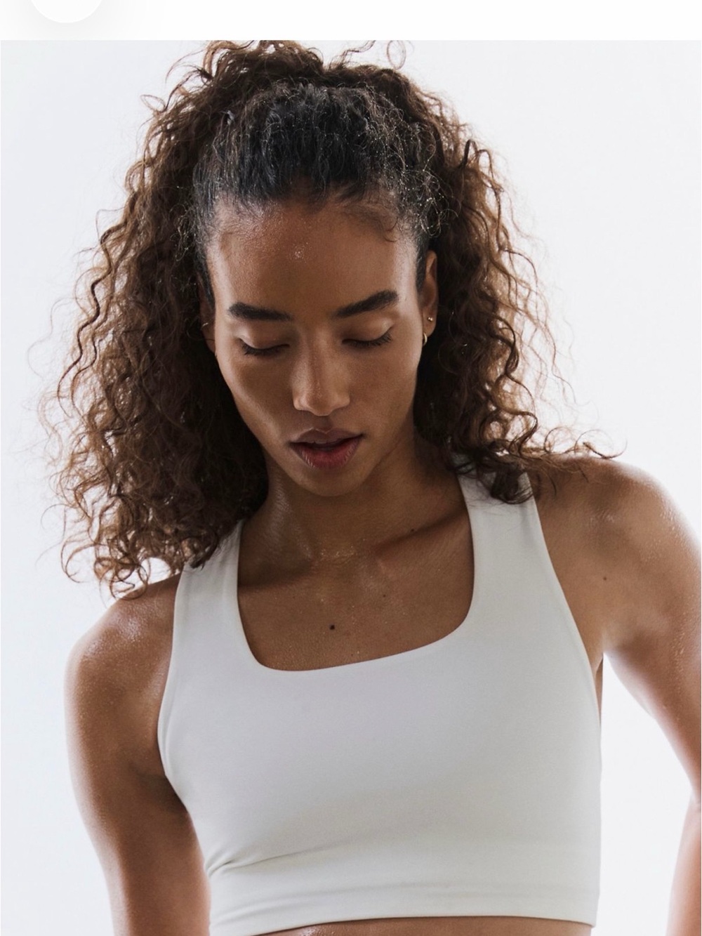 FP Movement by Free People White Win Win Sports Bra Sz Small NWT